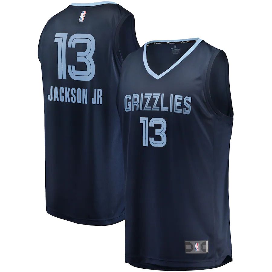 Men Memphis Grizzlies 13 Jaren Jackson Jr. Fanatics Branded Navy Fast Break Player NBA Jersey